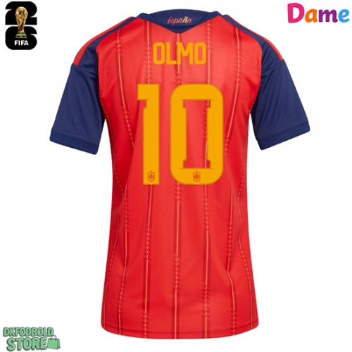 Spanien Dani Olmo #10 Replika Hjemmebanetrøje Dame VM 2026 Kortærmet